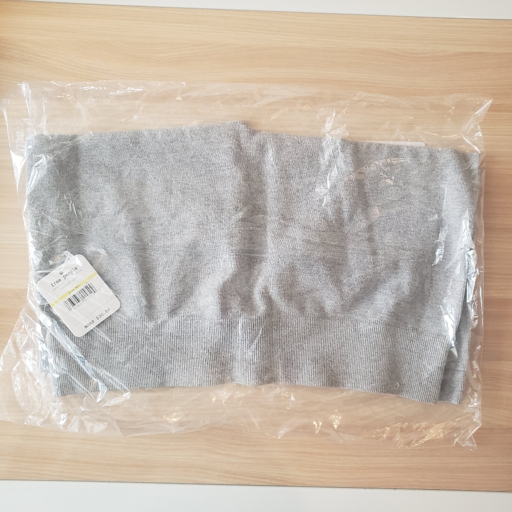Free People Gray Ribbed Bike Shorts - Picture 3 of 5